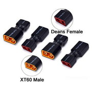 Details about   XT60 Female to Deans T Plug Female Adapter Converter /w Cable Wire RC Quadcopter